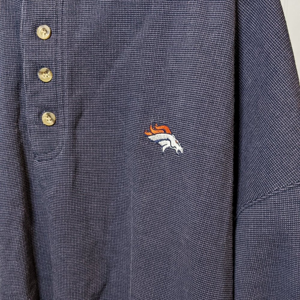 Denver Broncos Long Sleeve Henley - Picture 3 of 5